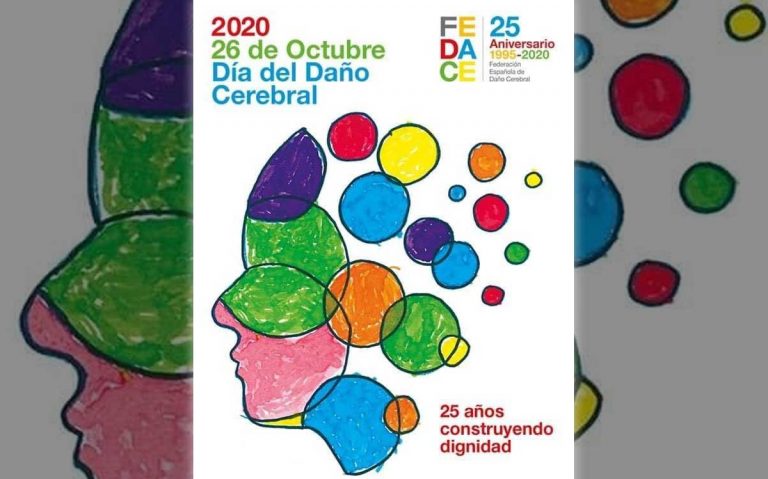 Cartel del día nacional del daño cerebral adquirido