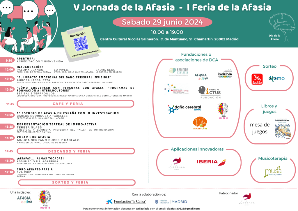 V Jornada del día de la afasia y I Feria de la afasia