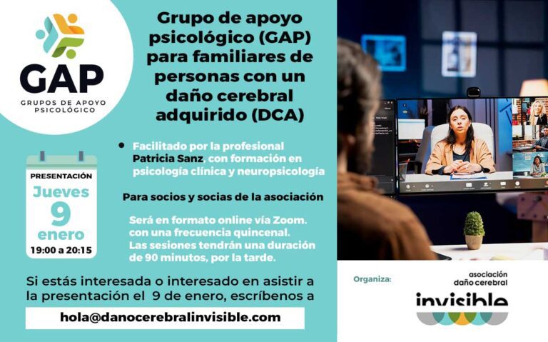 Grupo de apoyo psicológico (GAP) para familiares de personas con un daño cerebral adquirido (DCA)